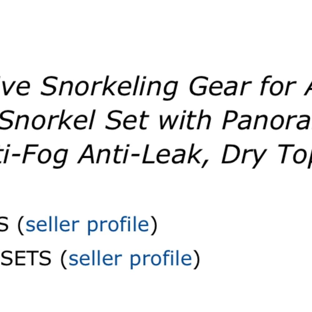 Snorkel set - Picture 5 of 6